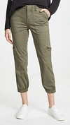 Joie Telutci Lace-up Linen Cargo Pants In Fatigue