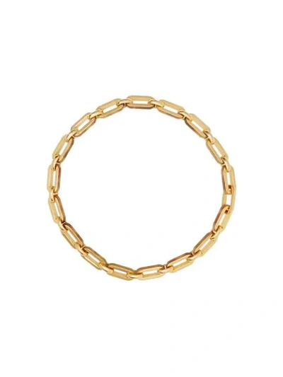 Burberry Resin And Gold-plated Chain Link Necklace In Light Gold/horn