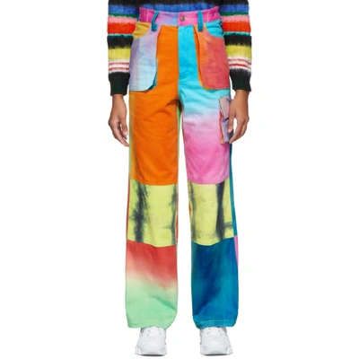 Agr Ssense Exclusive Multicolor Hand-dyed Cargo Pants