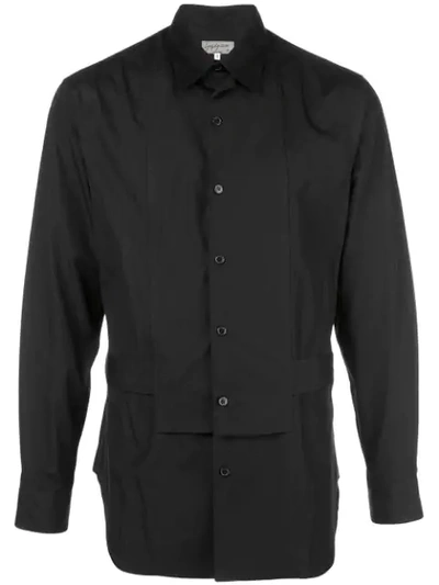 Yohji Yamamoto Waist Belt Shirt In Black