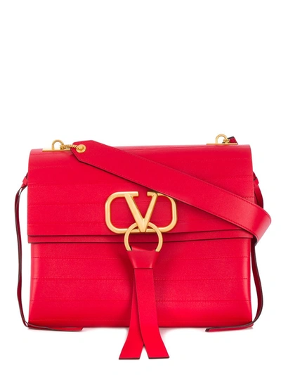 Valentino Garavani Vring Shoulder Bag In Red