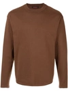 Caban Regular-fit Crew-neck Sweatshirt In Brown