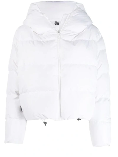 Bacon Quilted Puffer Jacket In White 1