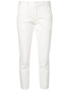 Nili Lotan Cropped Skinny-fit Trousers In White