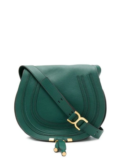 Chloé Marcie Shoulder Bag In Green