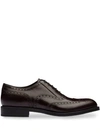 Prada Oxford-style Brogues In Brown