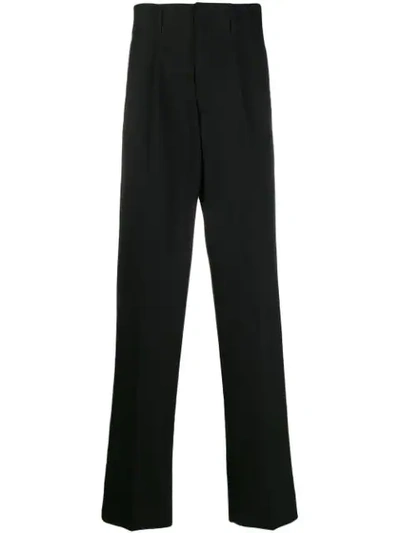 Dolce & Gabbana Side Band Loose-fit Trousers In Black