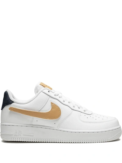 Nike Air Force 1 07 Lv8 3 Swoosh Pack - White/white-obsidian-vachetta Tan  In White/obsidian/vachetta Tan/white | ModeSens