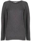 Stella Mccartney Side-zip Jumper In Grey