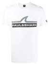 Paul & Shark Logo Print T-shirt In White