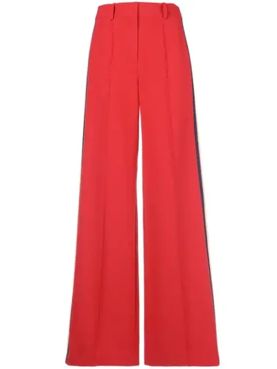 Milly Wide-leg Trousers In Red