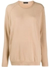 Roberto Collina Knitted Top In Neutrals