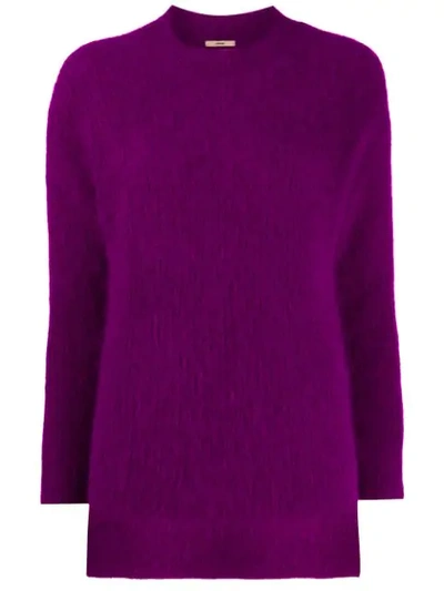 Bellerose Knitted Jumper In Purple