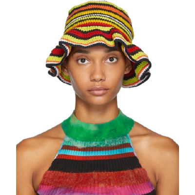 Agr Ssense Exclusive Multicolor Crochet Bucket Hat