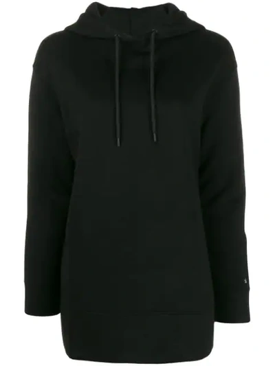 Calvin Klein Loose Fit Logo Hoodie In Bds Black