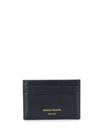 Common Projects Logo Stamped Cardholder In Black