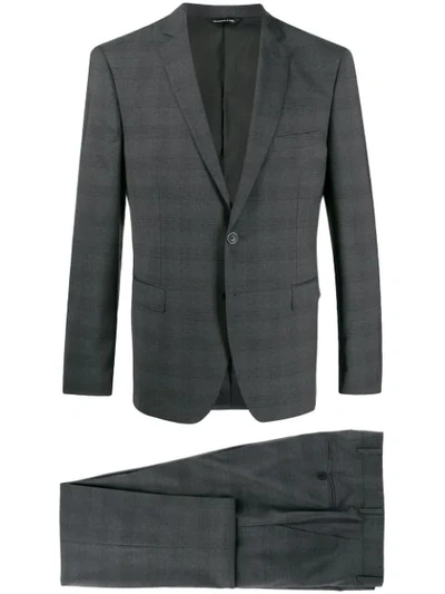 Tonello Two-piece Fitted Suit In Grey