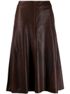 Arma High-waisted Skirt In Brown