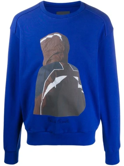 Juunj Printed Cotton Jumper In Blue