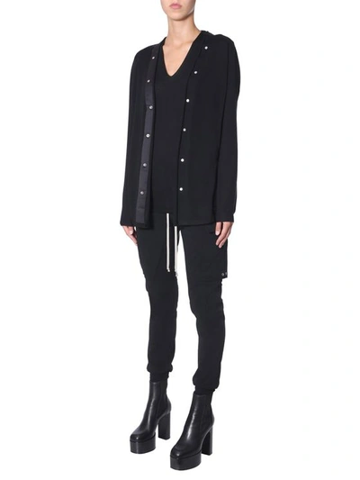 Rick Owens Cardigan With Buttons In Black