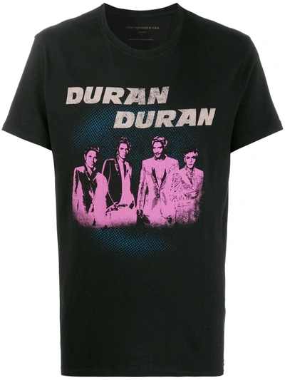 John Varvatos Duran Duran Cotton Crewneck T-shirt In Black