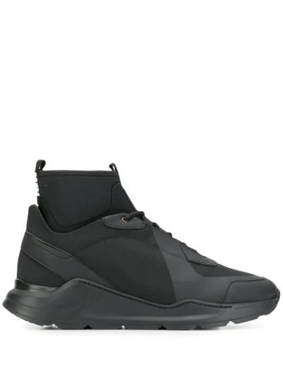 Mr & Mrs Italy Chunky Hi-top Trainers In Black