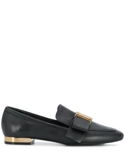 Anna Baiguera Pointed Loafers In Black