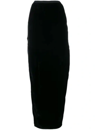 Rick Owens Full Skirt In 黑色