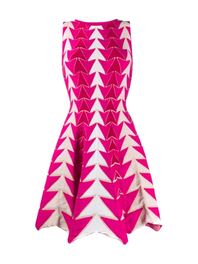 Antonino Valenti Arrow Print Dress In Pink