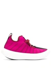 Marni Knitted Detail Sneakers In 00c57 Pink