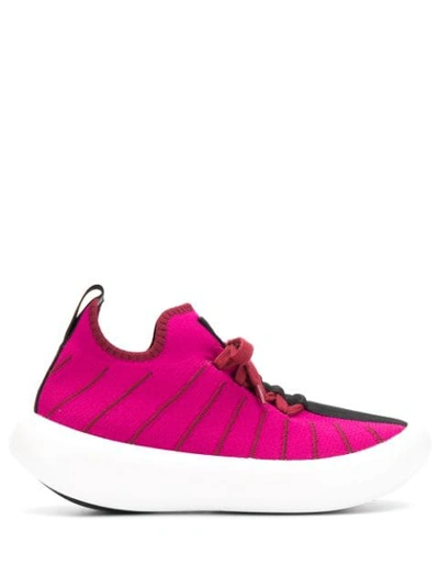 Marni Knitted Detail Sneakers In 00c57 Pink