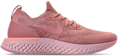 Pre-owned Nike Epic React Flyknit Pink Tint (women's) In Rust Pink/pink Tint-tropical Pink-barely Rose