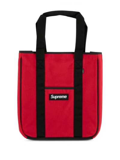 Supreme Polartec Tote In Red