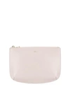 Apc Leather Zipped Clutch In Pink