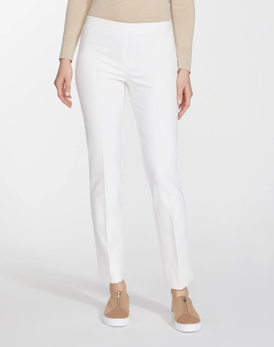 Lafayette 148 Plus-size Jodhpur Cloth Front Zip Bleecker Pant In White