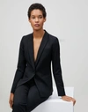 Lafayette 148 Plus-size Italian Stretch Wool Harvey Jacket In Black