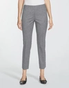 Lafayette 148 Italian Stretch Wool Full Length Stanton Pant In Nickel