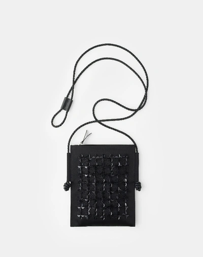 Lafayette 148 Reverie Satin And Sequined Crossbody Bag In Black