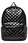 Mz Wallace City Backpack In Black Lacquer
