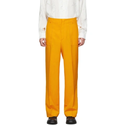 Jacquemus Orange Le Pantalon Moulin Trousers In 19615710 Or