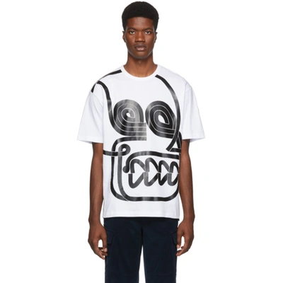 Moncler Genius 2 Moncler 1952 White Abstract T-shirt In 001 White