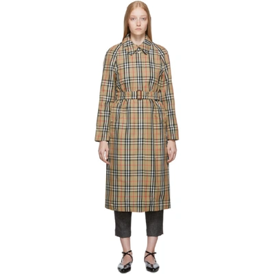 Burberry Beige Kempton Trench Coat In Archive Bei