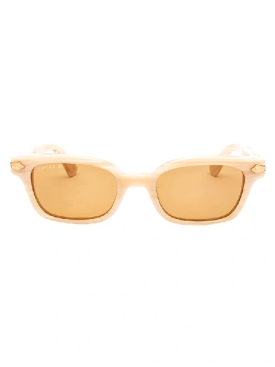 Gucci Sunglasses In Beige Beige Brown