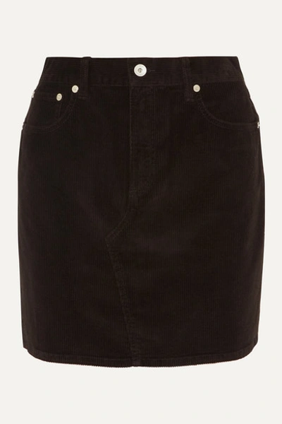 Rag & Bone Hayden Stretch-cotton Corduroy Mini Skirt In Black
