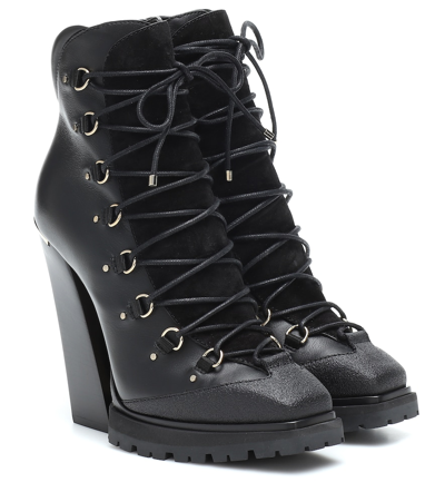 Jimmy Choo Madyn 130 Leather Ankle Boots In Black