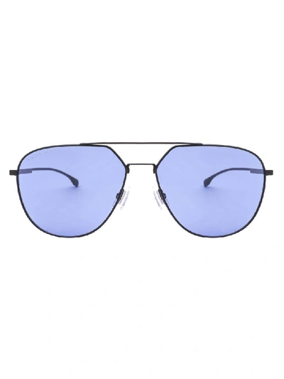 Hugo Boss Sunglasses In Ku Matt Black