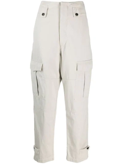 Isabel Marant Étoile Straight Utility Trousers In Neutrals