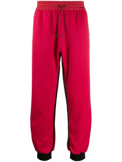 Colmar A.g.e. By Shayne Oliver Appliqué Logo Tape Track Pants In Red