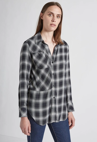 Current Elliott The Patch Work Project Shirt In Phantom Plaid