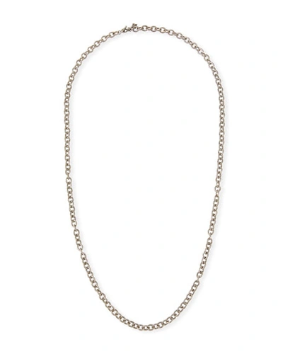 Armenta Old World Long Chain-link Necklace, 30"l In Silver